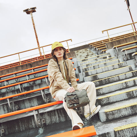 CIE - GRID3 BOTTLE SHOULDER BAG (M) LIMITED EDITION - RAIN CAMO -