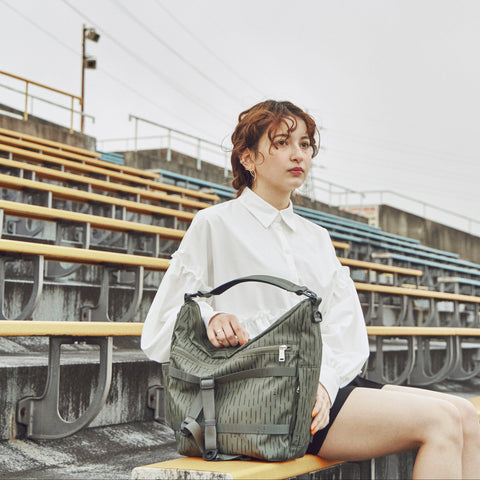CIE - GRID3 SHOULDERBAG-02 (L size) LIMITED EDITION - RAIN CAMO -