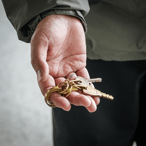 CIE - BRASS KEY FOB - CIRCLE TYPE -