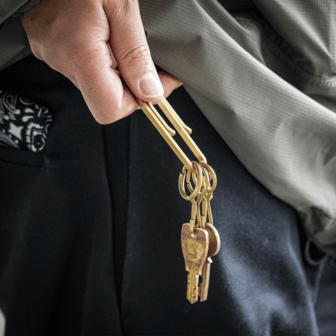 CIE - BRASS KEY FOB - CLIP TYPE -