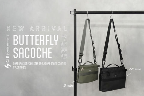 NEW ITEM ! GRID-3 BUTTERFLY SACOCHE (M) & (S)