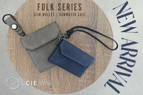 NEW ITEM ! FOLK SLIM WALLET & COMMUTER CASE