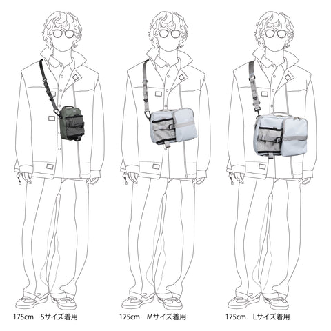 CIE - GRID3 BOTTLE SHOULDER BAG (L)