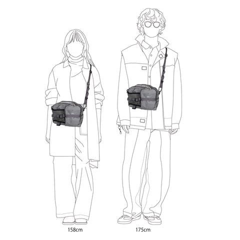 CIE - GRID0 BOTTLE SHOULDER BAG (M)