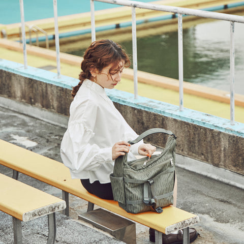 CIE - GRID3  SHOULDERBAG-02 (L size) LIMITED EDITION - RAIN CAMO -